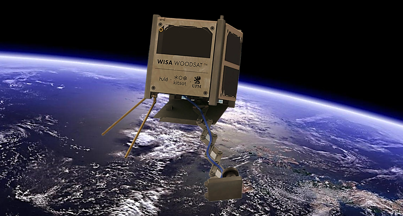 Satélites de madera para reducir el CO2 en la capa de ozono