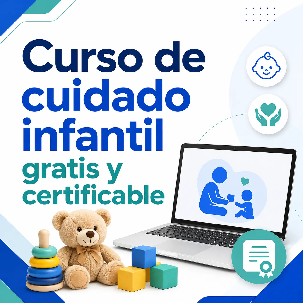 Curso de cuidado infantil gratis y certificable