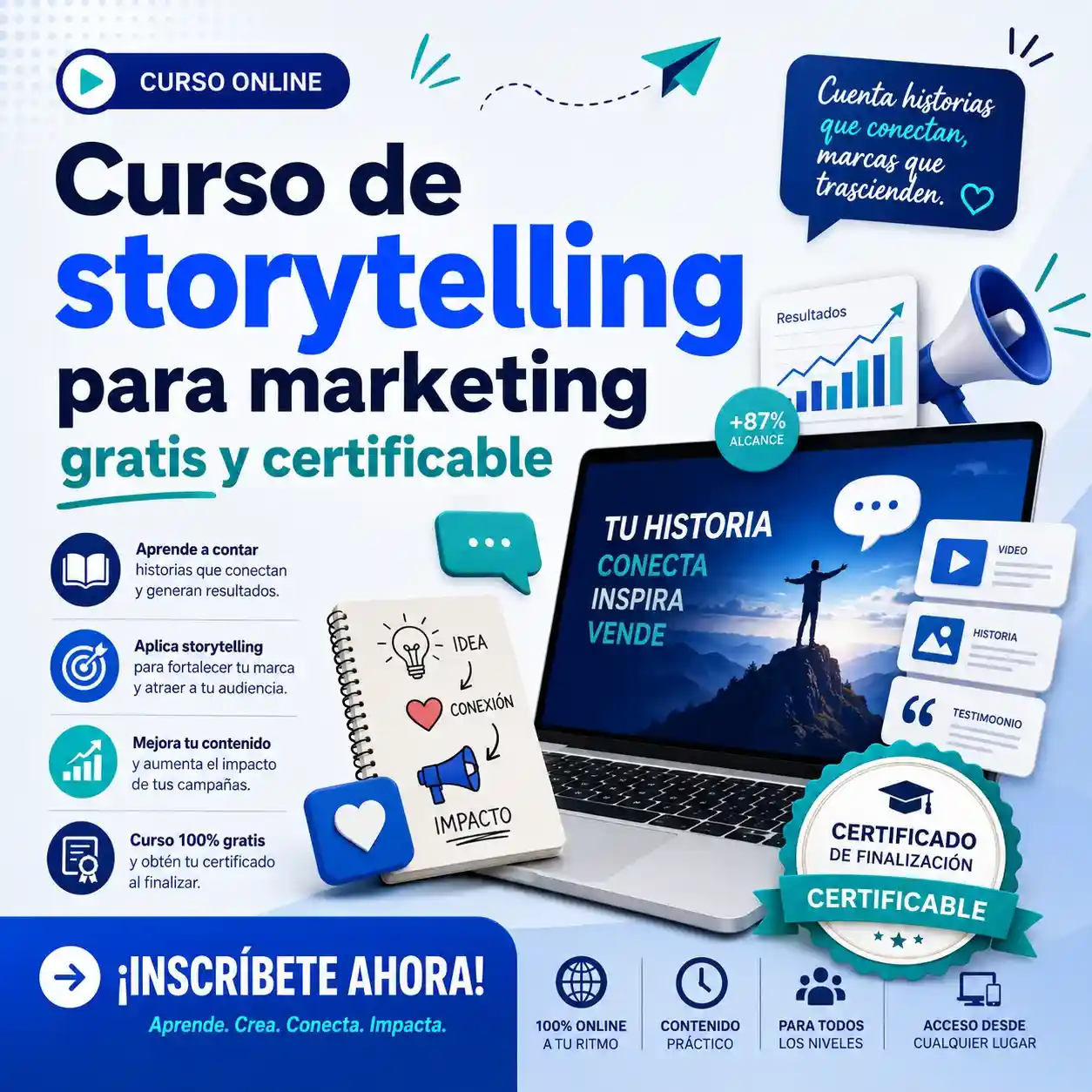 Curso de storytelling para marketing gratis y certificable