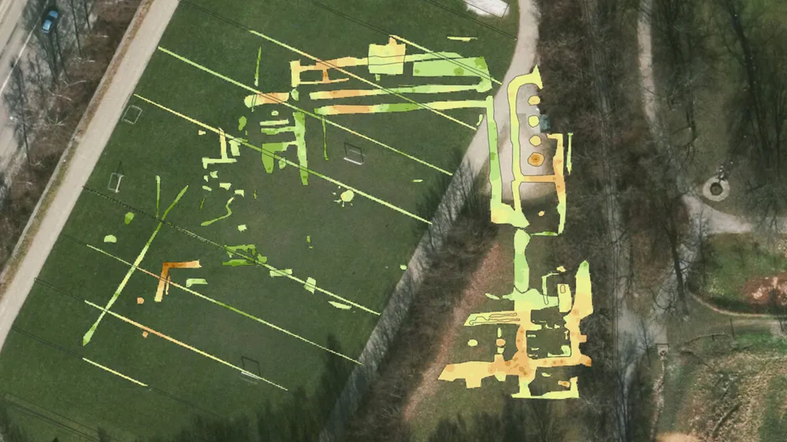 Radar descubre un convento medieval perdido bajo un campo de fútbol llevaba siglos oculto a solo un metro de profundidad