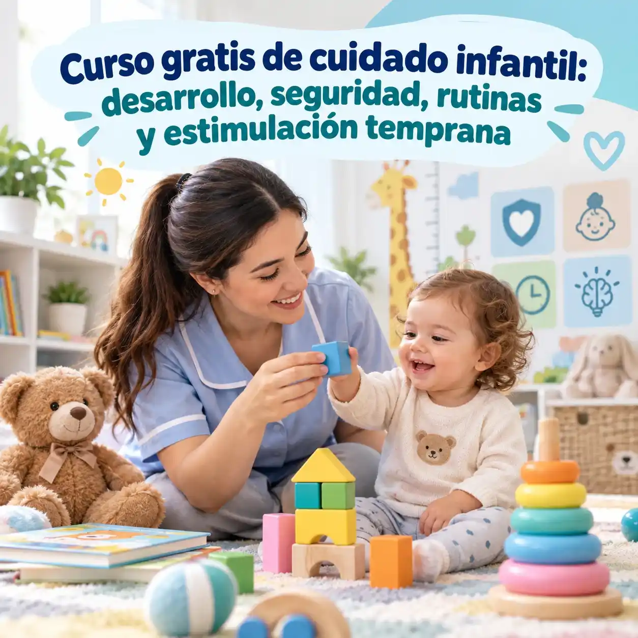 Curso gratis de cuidado infantil desarrollo seguridad rutinas y estimulación temprana