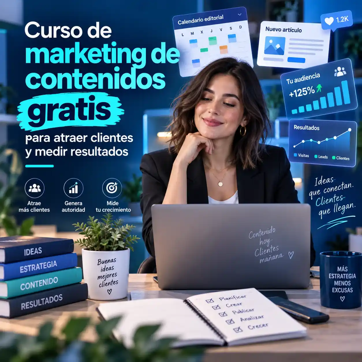 Curso de marketing de contenidos gratis para atraer clientes y medir resultados