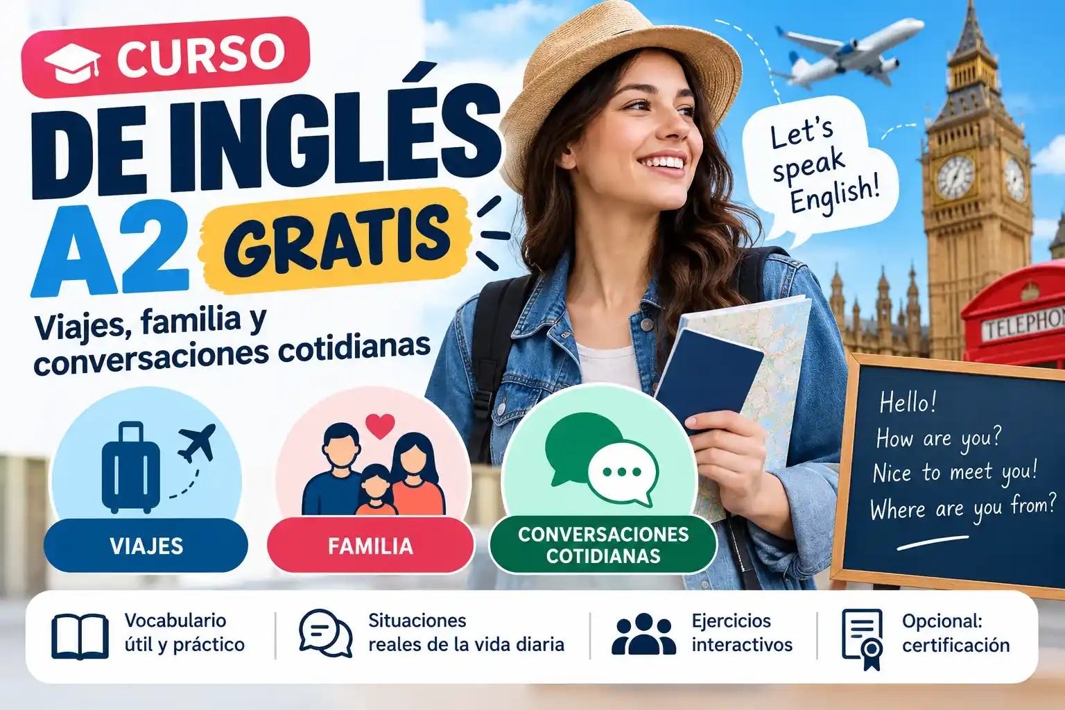 Curso de Inglés A2 Gratis para Viajar 1